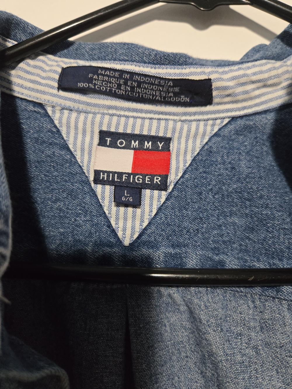 Vintage Tommy Hilfiger Denim Long Sleeve Shirt . - Picture 4 of 6